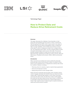How to Protect Data and Reduce Drive Retirement Costs Technology Paper