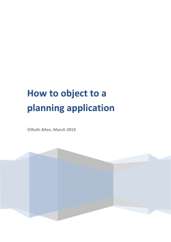 How to object to a planning application