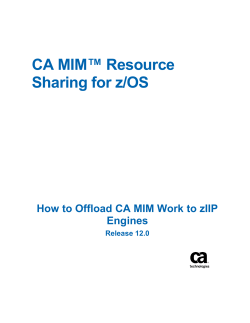 CA MIM™ Resource Sharing for z/OS Engines