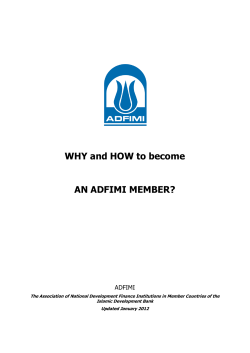 WHY and HOW to become AN ADFIMI MEMBER? ADFIMI