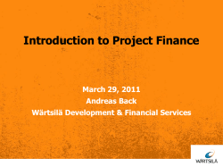 Introduction to Project Finance
