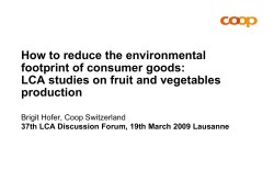 How to reduce the environmental footprint of consumer goods: production