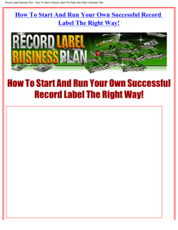 How To Start And Run Your Own Successful