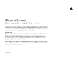 iPhone in Business How-To Setup Guide for Users