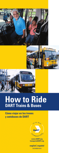 How to Ride DART Trains &amp; Buses Cómo viajar en los trenes