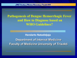 Pathogenesis of Dengue Hemorrhagic Fever and How to Diagnose based on