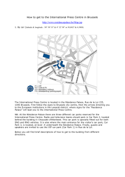 How to get to the International Press Centre in Brussels
