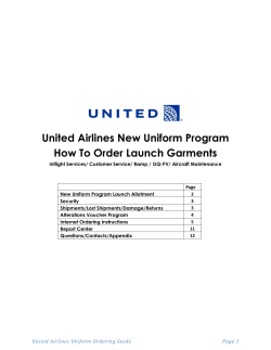 United Airlines New Uniform Program How To Order Launch Garments