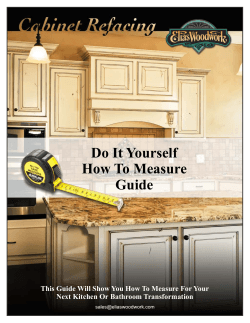 Cabinet Refacing Measuring Guide