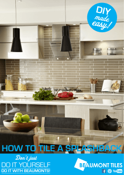 easy! DIY HOW TO TILE A SPLASHBACK made