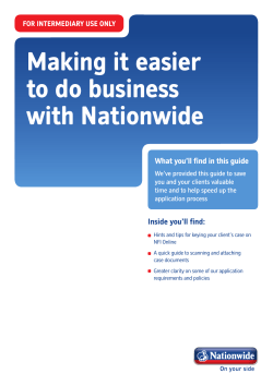 Making it easier to do business with Nationwide