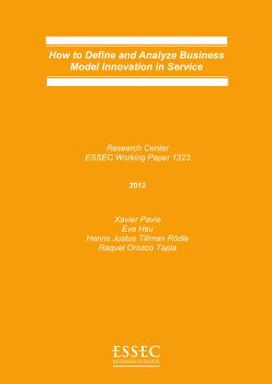 How to Define and Analyze Business Model Innovation in Service