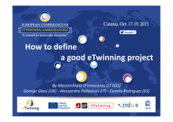 How to define a good eTwinning project