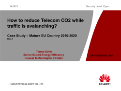 How to reduce Telecom CO2 while traffic is avalanching?