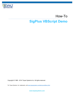 How-To SigPlus VBScript Demo