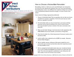 How to Choose a Kitchen/Bath Remodeler