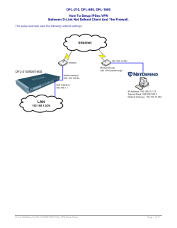 DFL-210, DFL-800, DFL-1600 How To Setup IPSec VPN