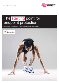 The point for endpoint protection starting