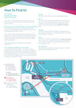 How To Find Us The Crystal By Bus Royal Victoria Docks