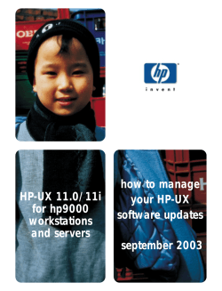 how to manage HP-UX 11.0/11i your HP-UX for hp9000