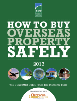 SAFELY OVERSEAS PROPERTY HOW TO BUY