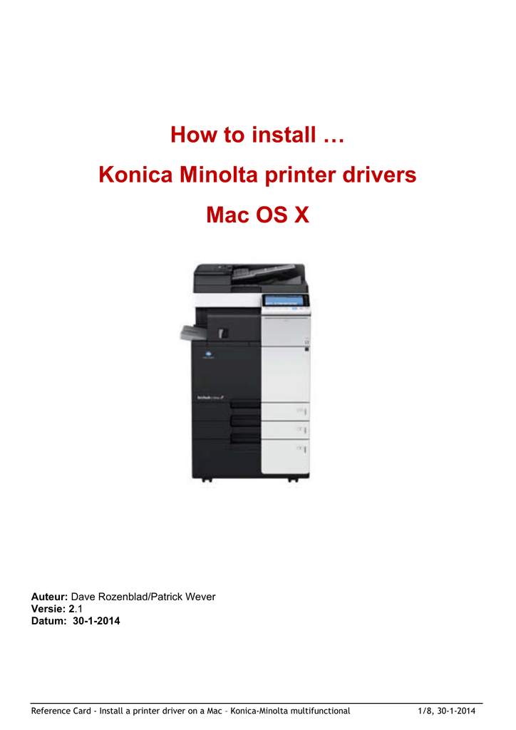 Download Printer Driver Konicaminolta Bizhub C364E ...