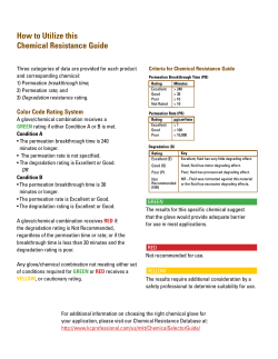 How to Utilize this Chemical Resistance Guide