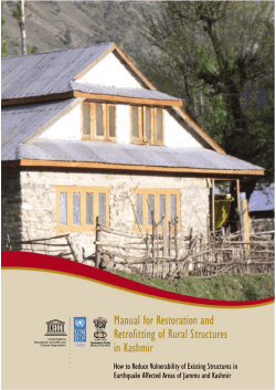 Manual for Restoration and Retrofitting of Rural Structures in Kashmir