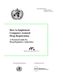How to Implement Computer-Assisted Drug Registration