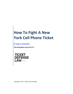 How To Fight A New York Cell Phone Ticket  y