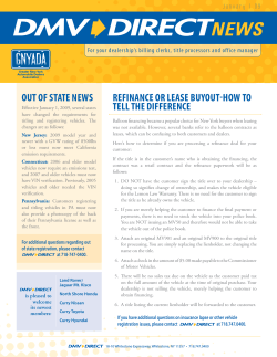 reFinance or lease Buyout-How to out oF state news tell tHe diFFerence