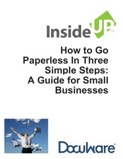 How to Go Paperless In Three Simple Steps: