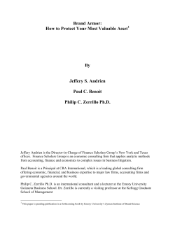 Brand Armor: How to Protect Your Most Valuable Asset  By