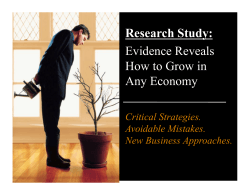 Research Study: Evidence Reveals How to Grow in Any Economy