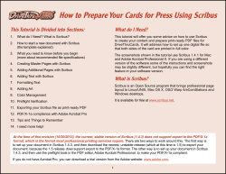 How to Prepare Your Cards for Press Using Scribus