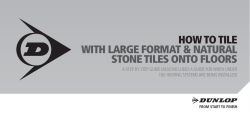 HOW TO TILE WITH LARGE FORMAT &amp; NATURAL STONE TILES ONTO FLOORS