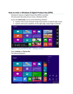 How to enter a Windows 8 Digital Product Key (DPK)