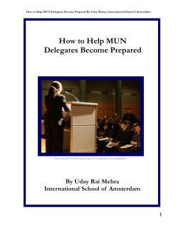 How to Help MUN Delegates Become Prepared By Uday Rai Mehra