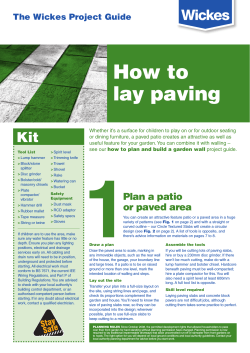 How to lay paving Kit