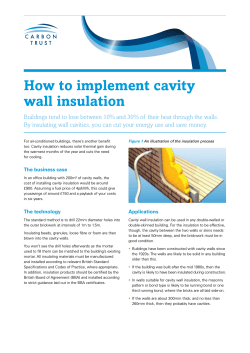 How to implement cavity wall insulation