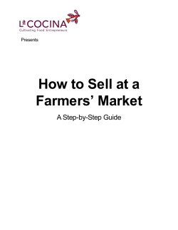 How to Sell at a Farmers Market ʼ