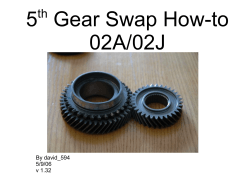 5 Gear Swap How-to 02A/02J th