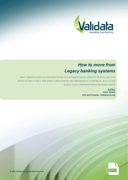 How to move from Legacy banking systems