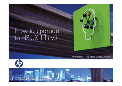 How to upgrade to HP-UX 11i v3
