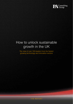 How to unlock sustainable growth in the UK