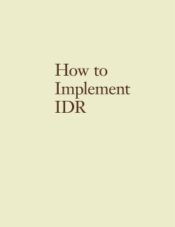How to Implement IDR