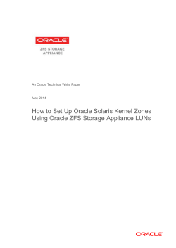 How to Set Up Oracle Solaris Kernel Zones May 2014
