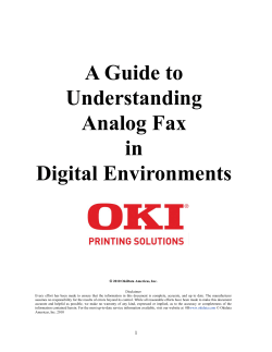A Guide to Understanding Analog Fax