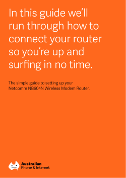 In this guide we’ll run through how to connect your router