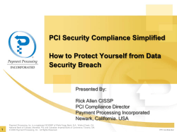 PCI Security Compliance Simplified How to Protect Yourself from Data Security Breach